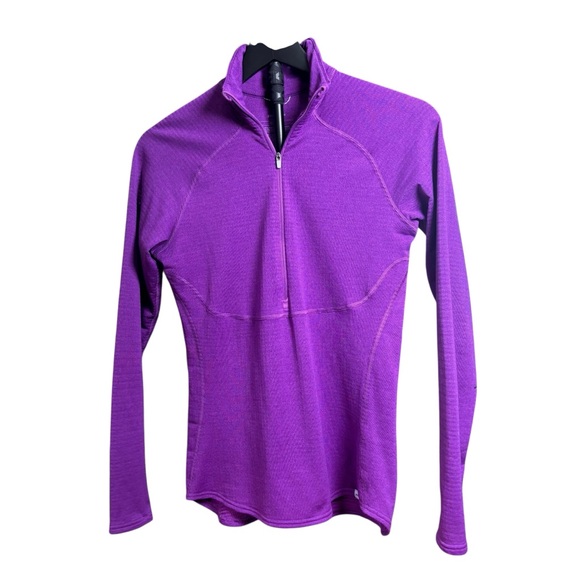Patagonia Purple Women's Small Half-Zip Performance Top - Picture 2 of 4